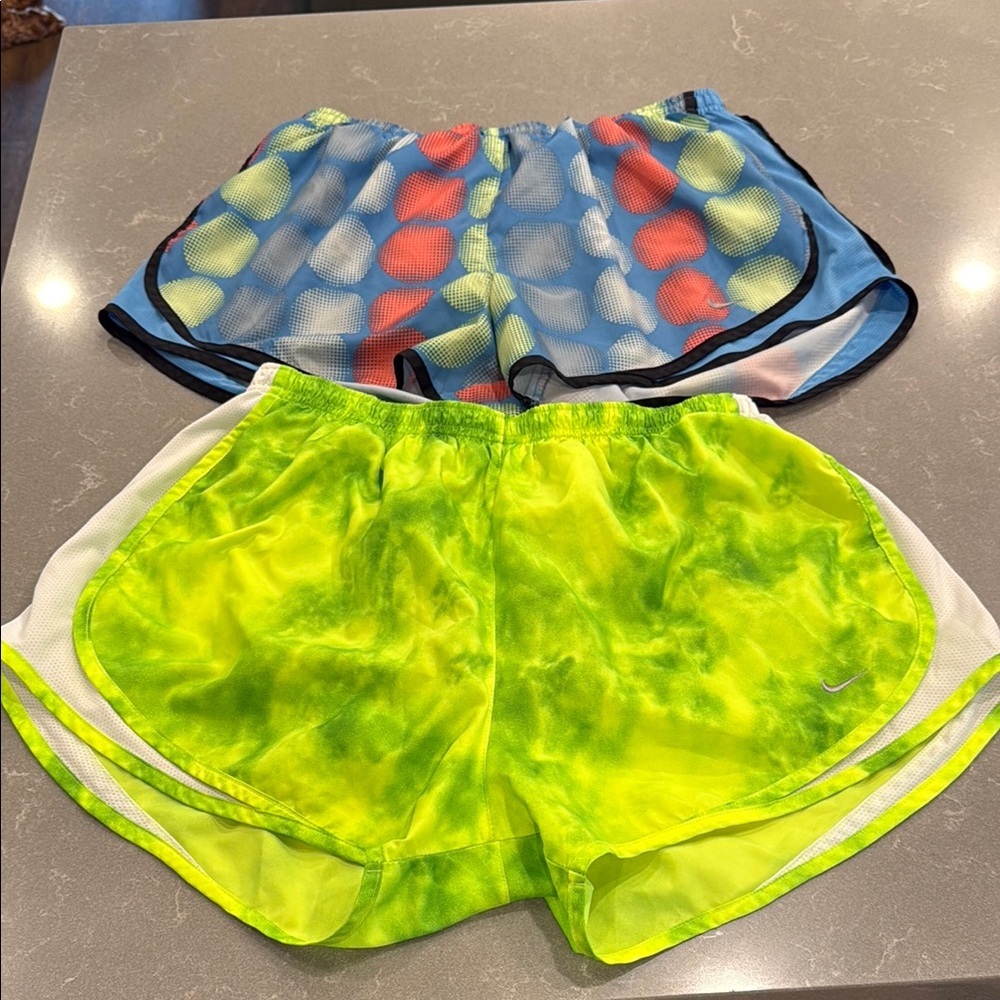 Nike Women's Multicolor Running Shorts Bundle of Two